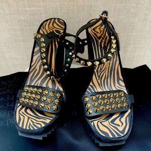 NIB - Pedro Garcia Spike Wedge Sandals EU size 39